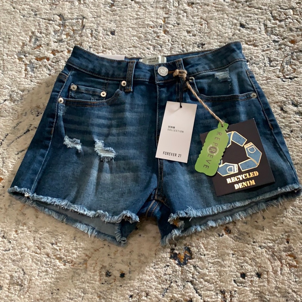 Denim shorts